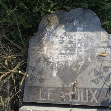 ROUX Francina Maria, le 1883-1967
