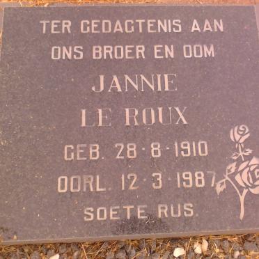 ROUX Jannie, le 1910-1987