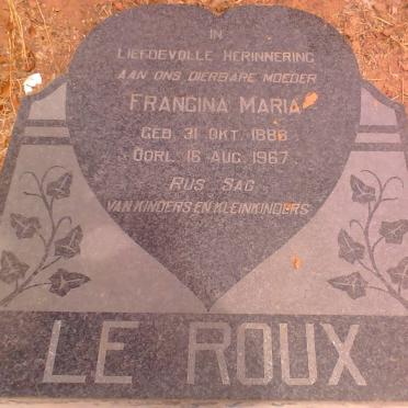 ROUX Francina Maria, le 1888-1967