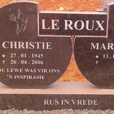 ROUX Christie, le 1945-2006 &amp; Margaret 1947-