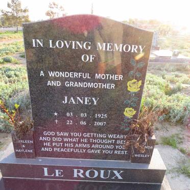 ROUX Janey, le 1925-2007