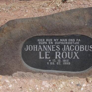 ROUX Johannes Jacobus, le 1915-1999