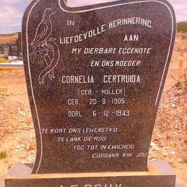 ROUX Cornelia Gertruida, le nee MOLLER 1905-1943