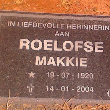 ROELOFSE Makkie 1920-2004