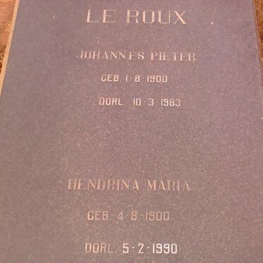 ROUX Johannes Pieter, le 1900-1983 &amp; Hendrina Maria 1900-1990