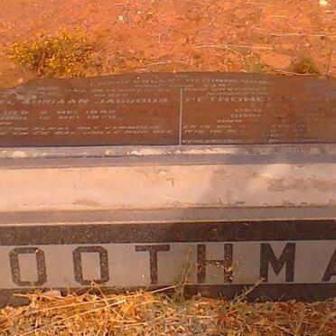 ROOTHMAN Daniel Adriaan Jacobus 1892-1970 &amp; Petronella Johanna KEMP 1895-1968