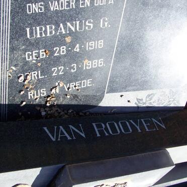 ROOYEN Urbanus G., van 1918-1986