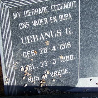 ROOYEN Urbanus G., van 1918-1986