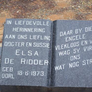 RIDDER Elsa, de 1973-1973