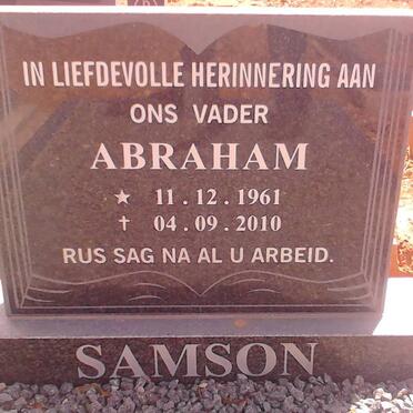 SAMSON Abraham 1961-2010