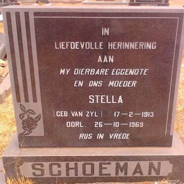 SCHOEMAN Stella nee VAN ZYL 1913-1969