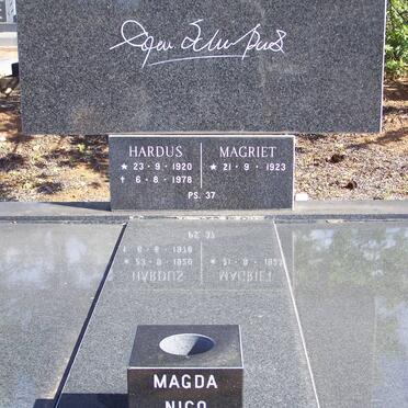 SCHEEPERS Hardus 1920-1978 &amp; Magriet 1923-