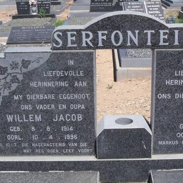 SERFONTEIN Willem Jacob 1914-1996 &amp; Carolina 1920-2004