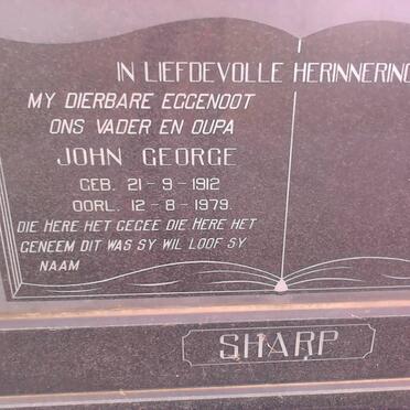 SHARP John George 1912-1979