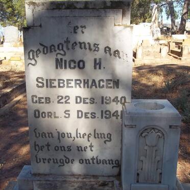 SIEBERHAGEN Nico H. 1940-1941