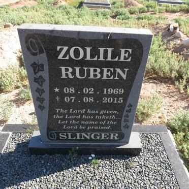 SLINGER Zolile Ruben 1969-2015