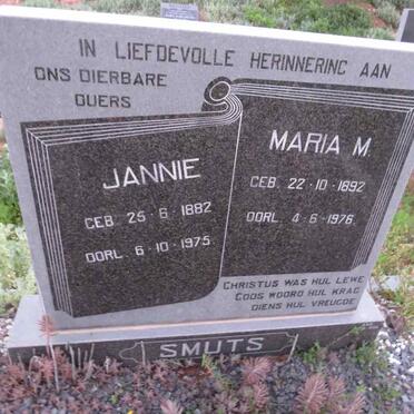 SMUTS Jannie 1882-1975 & Maria 1892-1976