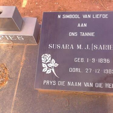 SPIES Susara M.J. 1896-1989