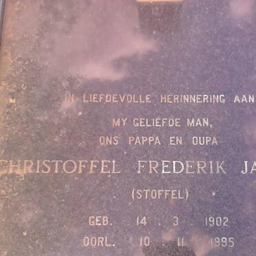 SPIES Christoffel Frederik Jacobus 1902-1995