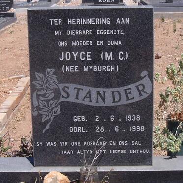 STANDER M.C. nee MYBURGH 1938-1998