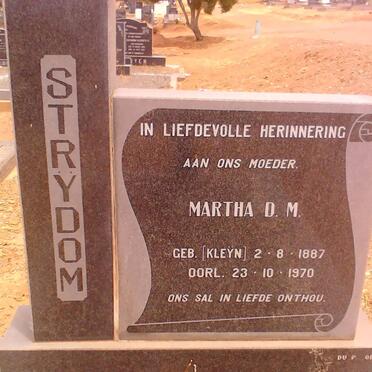 STRYDOM Martha D.M. nee KLEYN 1887-1970