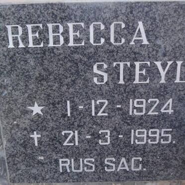 STEYL Rebecca 1924-1995