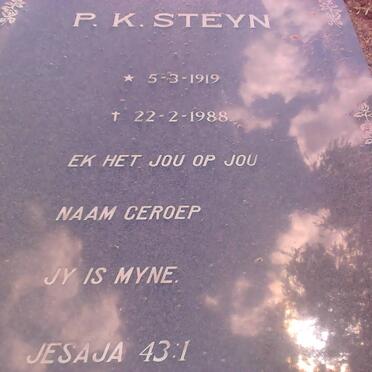 STEYN P.K. 1919-1988