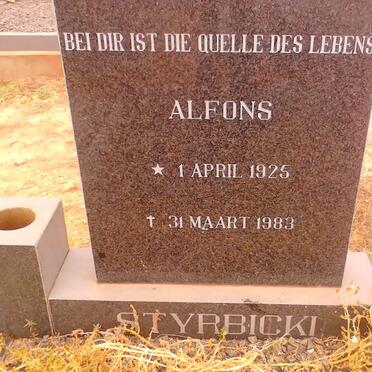 STYRBICKI Alfons 1925-1983