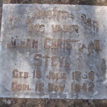 STEYL Johan Christiaan 1868-1942