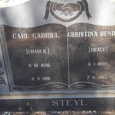 STEYL Carl Gabriel 1896-1981 &amp; Christina Hendrika 1899-1983