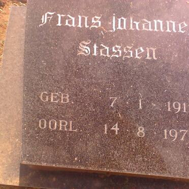 STASSEN Frans Johannes 1912-1976
