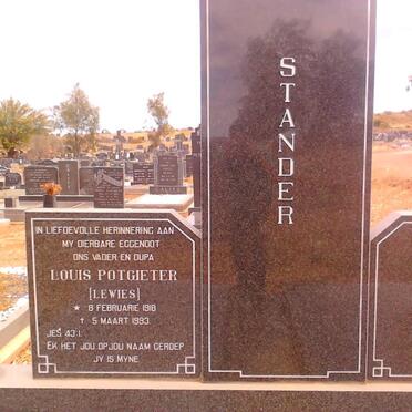STANDER Louis Potgieter 1918-1993