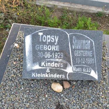 STUURMAN Topsy 1929-1991