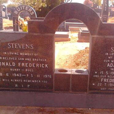 STEVENS Ronald Frederick 1943-1976 :: STEVENS Frederick John 1914- &amp; Ada Selina BUTLER 1915-1989