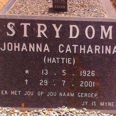 STRYDOM Johanna Catharina 1926-2001