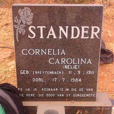 STANDER Cornelia Carolina  nee BREYTENBACH 1911-1984