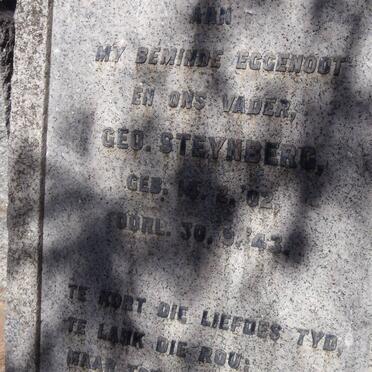 STEYNBERG Geo. 1902-1943