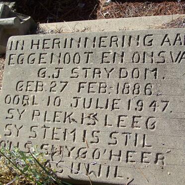 STRYDOM G.J. 1886-1947