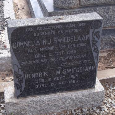 SWIEGELAAR  Hendrik J.M. 1904-1966 &amp; Cornelia H.J. MINNIE 1906-1958