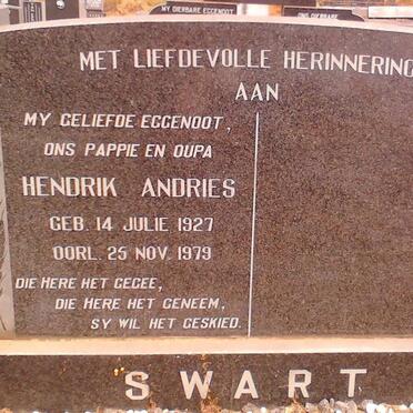 SWART Hendrik Andries 1927-1979