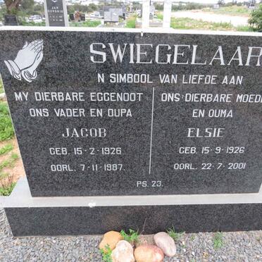 SWIEGELAAR Jacob 1926-1987 & Elsie 1926-2001