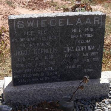 SWIEGELAAR Jacob Cornelis 1888-1959 &amp; Dina Corlina J.1902-1987