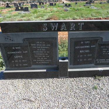 SWART Sappie 1937-1992 & Rachel 1939-2015