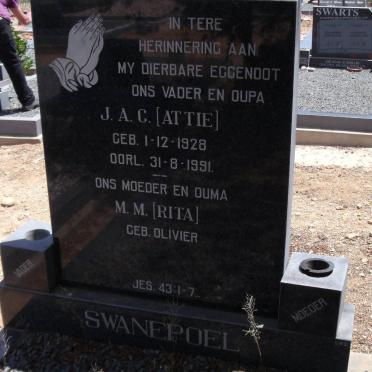 SWANEPOEL J.A.C. 1928-1991 &amp; M.M. OLIVIER
