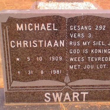 SWART Michael Christiaan 1909-1981