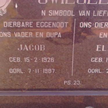 SWIEGELAAR Jacob 1926-1987 &amp; Elsie 1926-2001