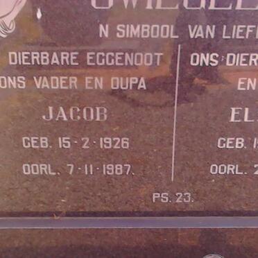 SWIEGELAAR Jacob 1926-1987 &amp; Elsie 1926-2001