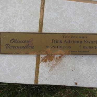 SWART Dirk Adriaan 1935-2021