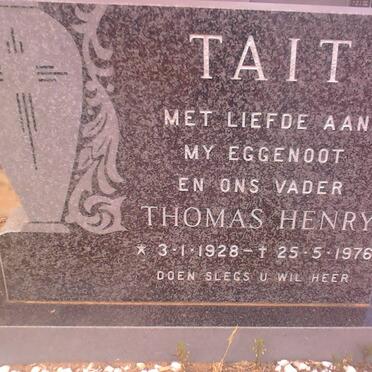 TAIT Thomas Henry 1928-1976