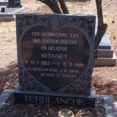 TERBLANCHE Seugnet 1963-1988